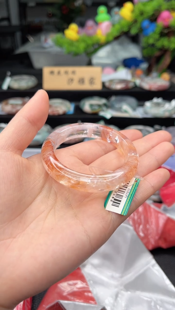 水晶手镯未镶嵌52圈口627033