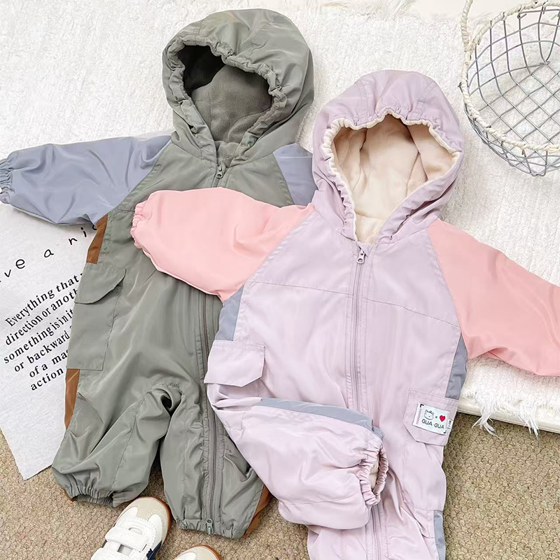 80克加棉冲锋衣A类秋冬款洋气防风保暖宝宝运动宽松百搭外出服
