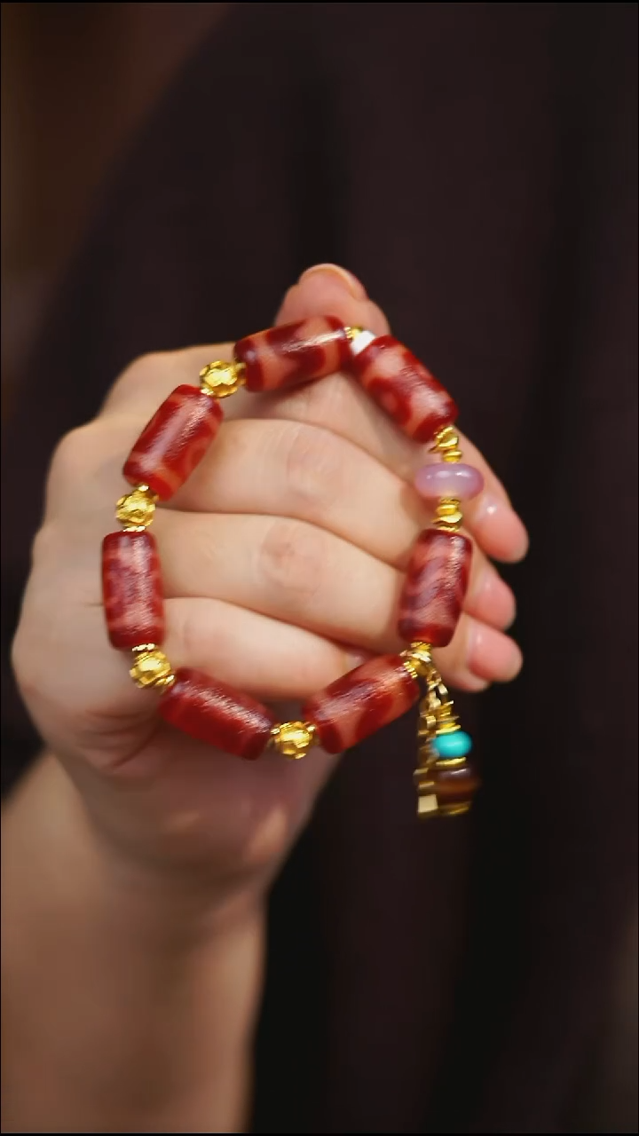 合金手链玛瑙/玉髓（覆膜）多样性发一