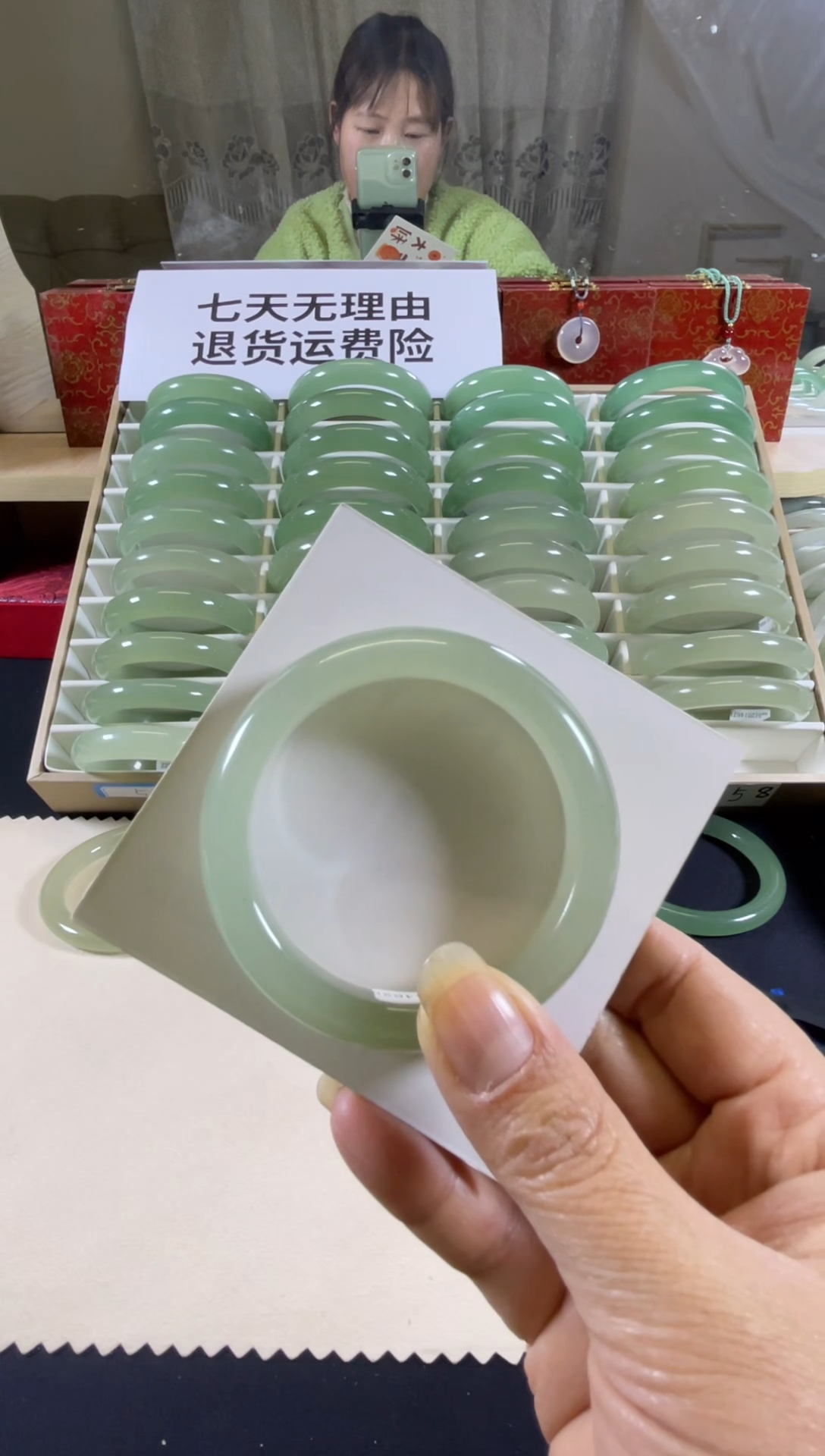 未镶嵌手镯东陵石49圈