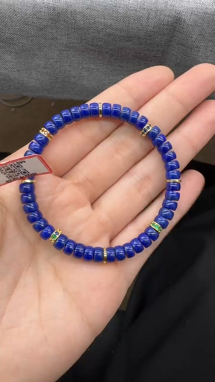 【闪购商品】青金石手串未镶嵌93秒拍号