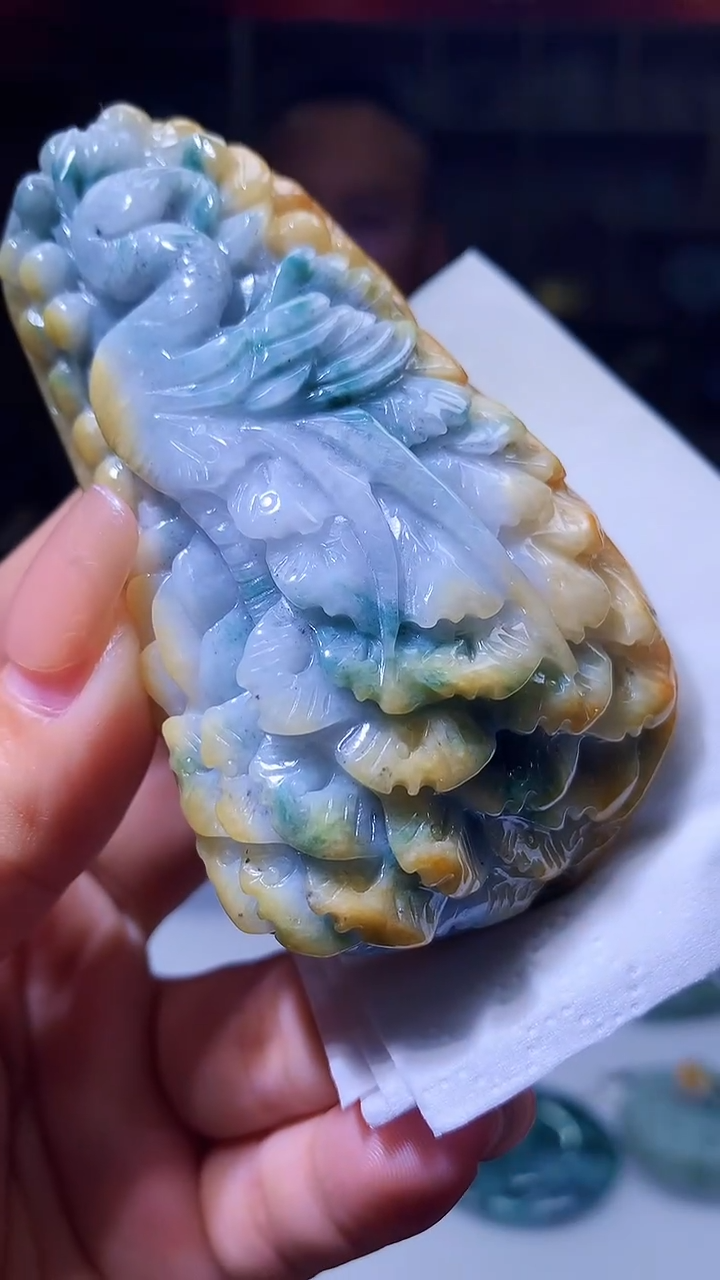 定制翡翠未镶嵌1057xx-毛货挂件9