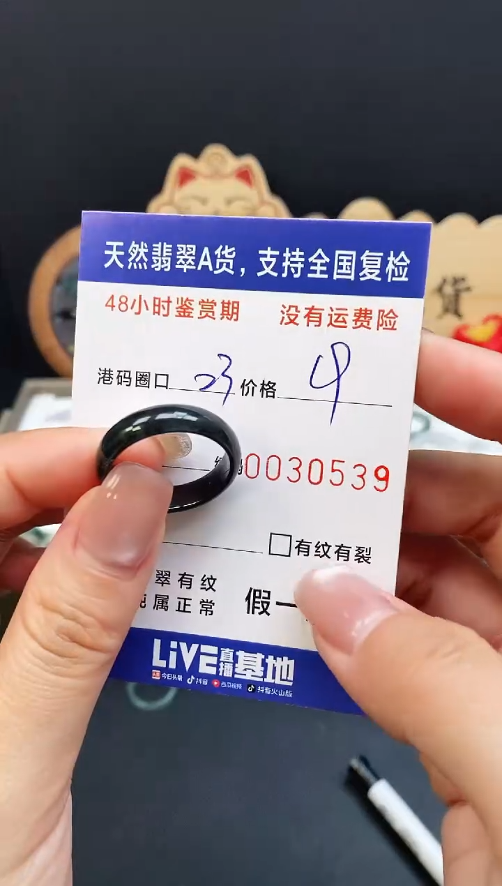 未镶嵌戒指翡翠0539