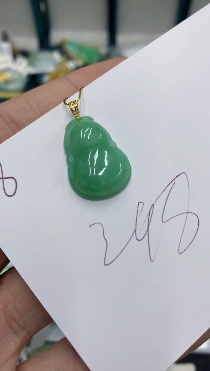 【闪购商品】翡翠颈饰18K金镶嵌号链接1111111