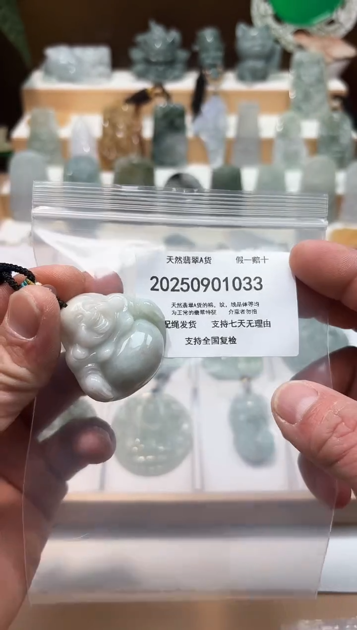颈饰未镶嵌翡翠天然缅甸翡翠A货1128