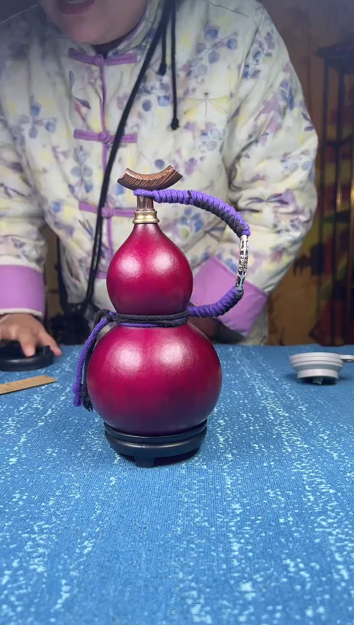 柠*茶020--大漆酒葫芦--（500ml左右）