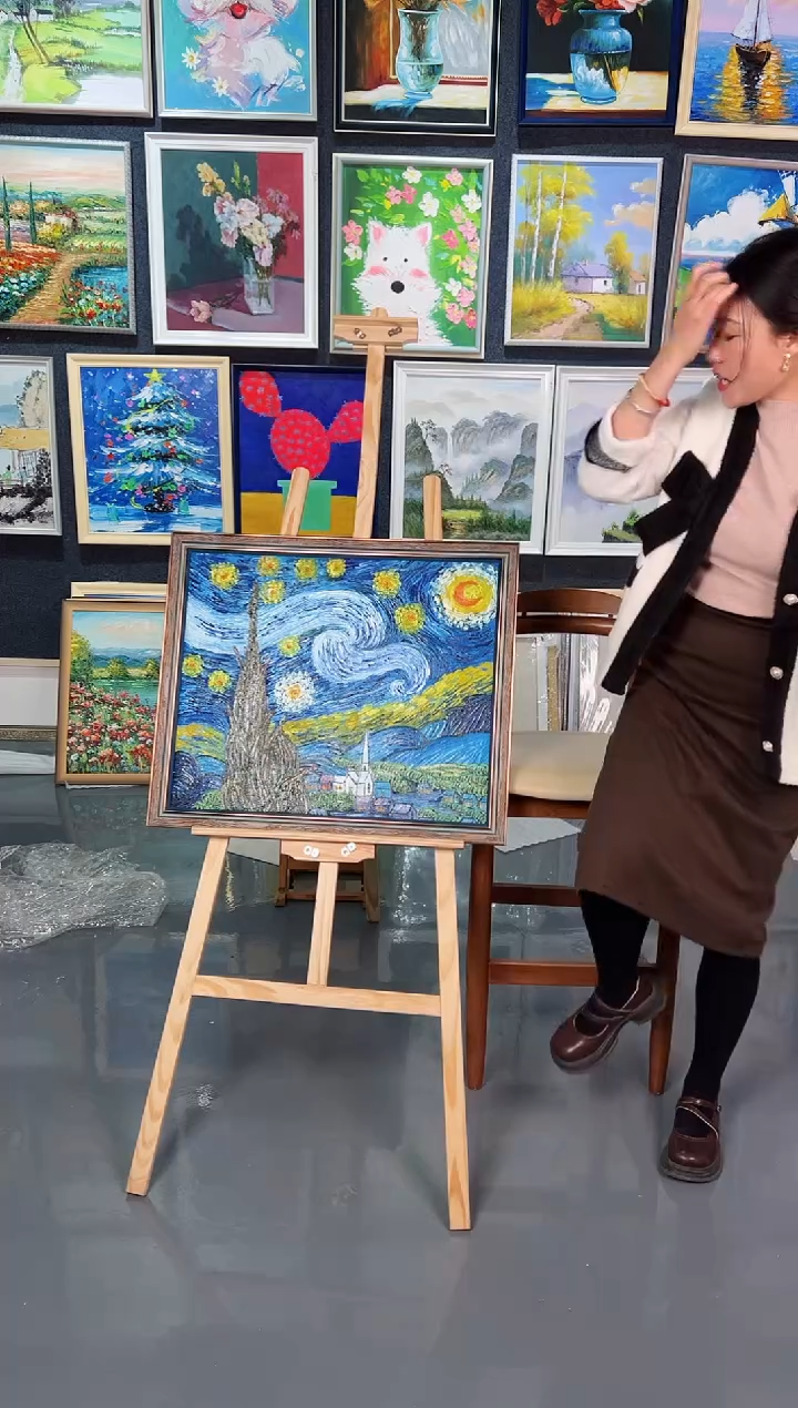 【闪购商品】油画116号 50*60 星夜-手绘油画