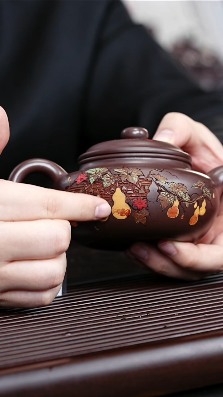 紫砂茶宠福禄仿古