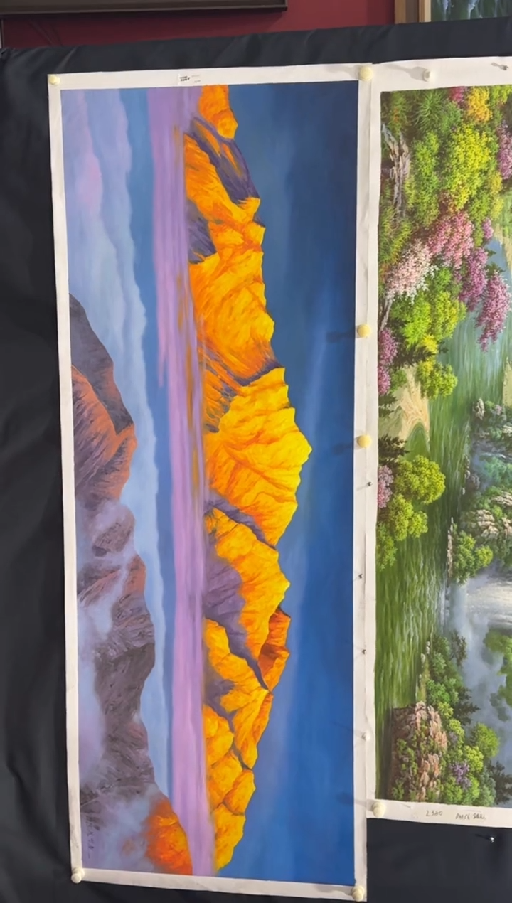 油画【89号】约2.2米丨朝鲜原创纯手绘孤品油画丨顺丰包邮