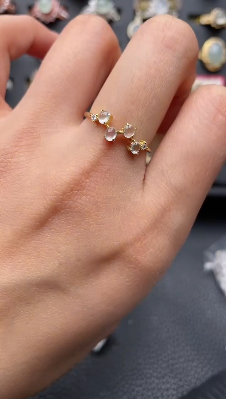 【闪购商品】翡翠戒指银S925镶嵌2222222222  