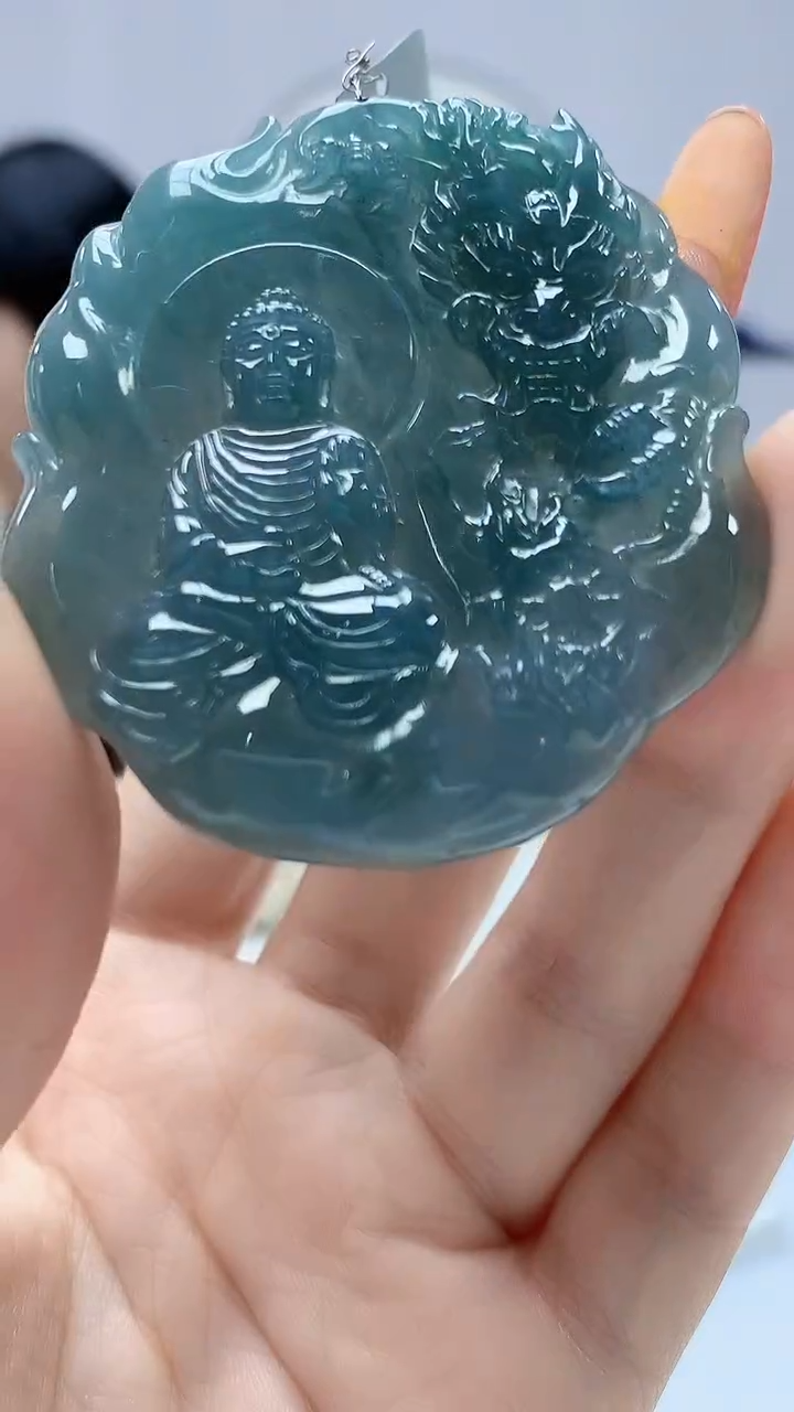 【闪购商品】定制翡翠未镶嵌0405DD-毛货挂件62