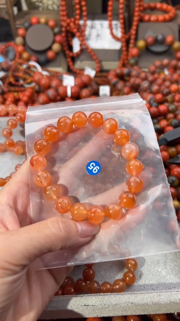南红玛瑙未镶嵌手串11