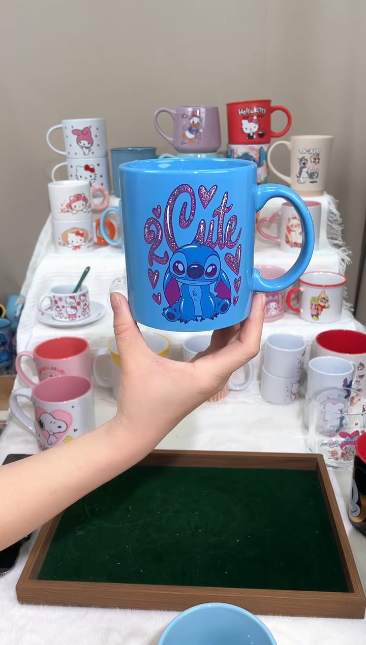【闪购商品】陶瓷无盖款卡通陶瓷马克杯