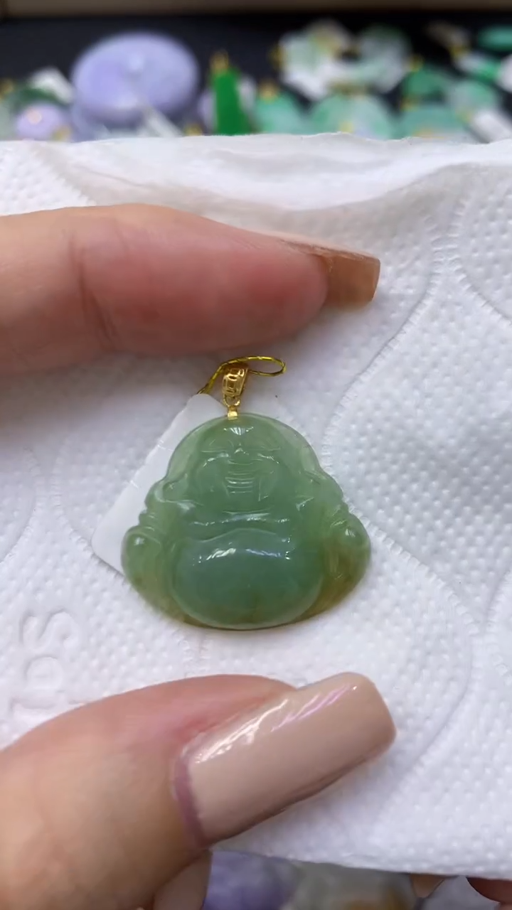 颈饰未镶嵌翡翠天然缅甸翡翠A货