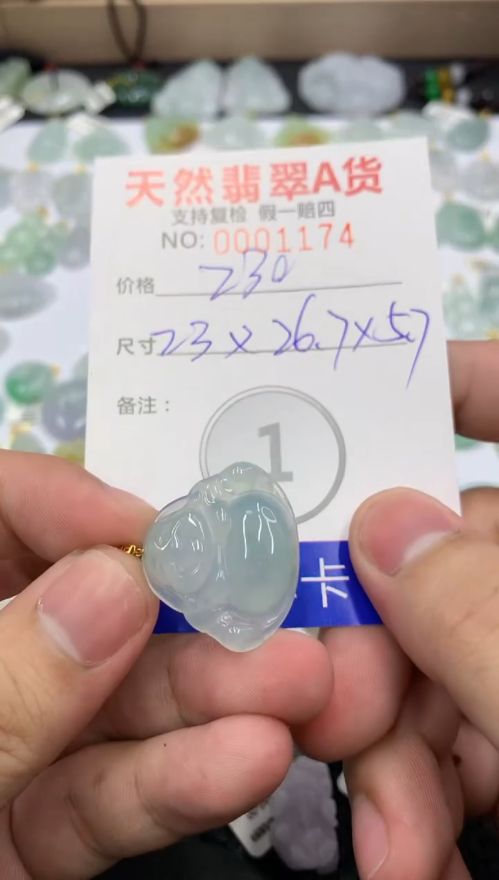 【闪购商品】翡翠18K金镶嵌颈饰1111111111