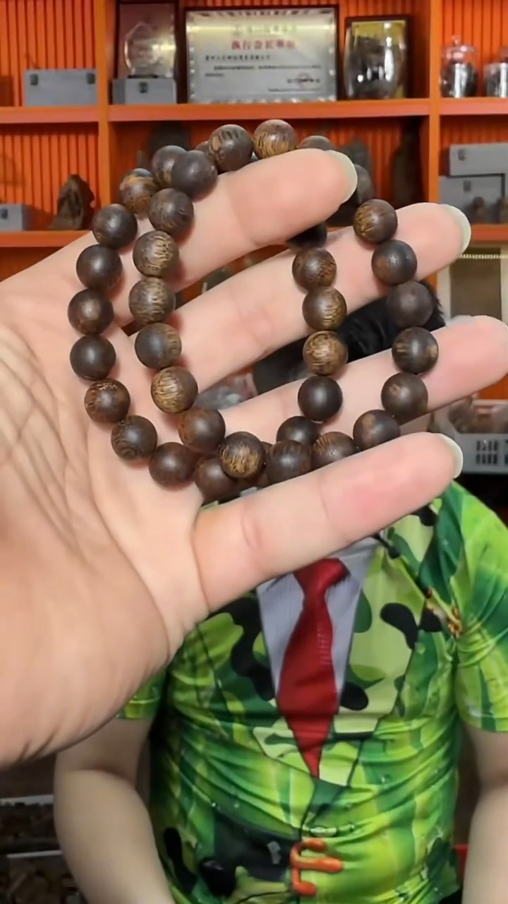 沉香手串125号沉水单圈1.0多样性发一