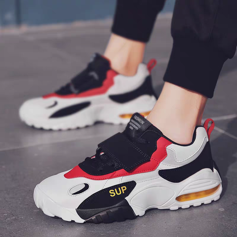 加绒透气气垫减震男女通用防滑跑步鞋秋季老爹鞋百搭2966