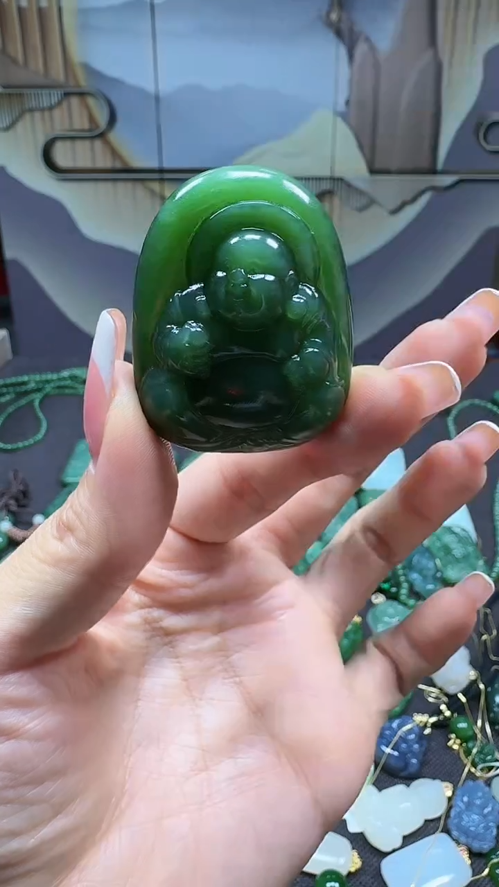 和田玉未镶嵌挂件1