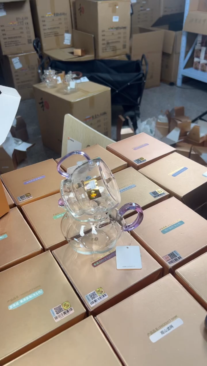 【闪购商品】禾器 言卿壶+纳福茶海+清尚杯浅紫色