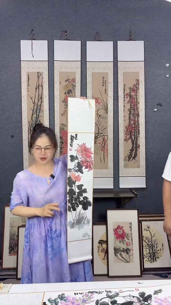国画110*17吴铁成作品