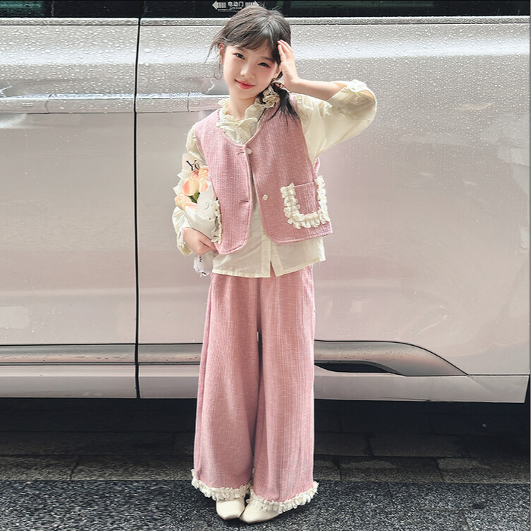 2025套装儿童春秋女童洋气针织时尚宽松外穿