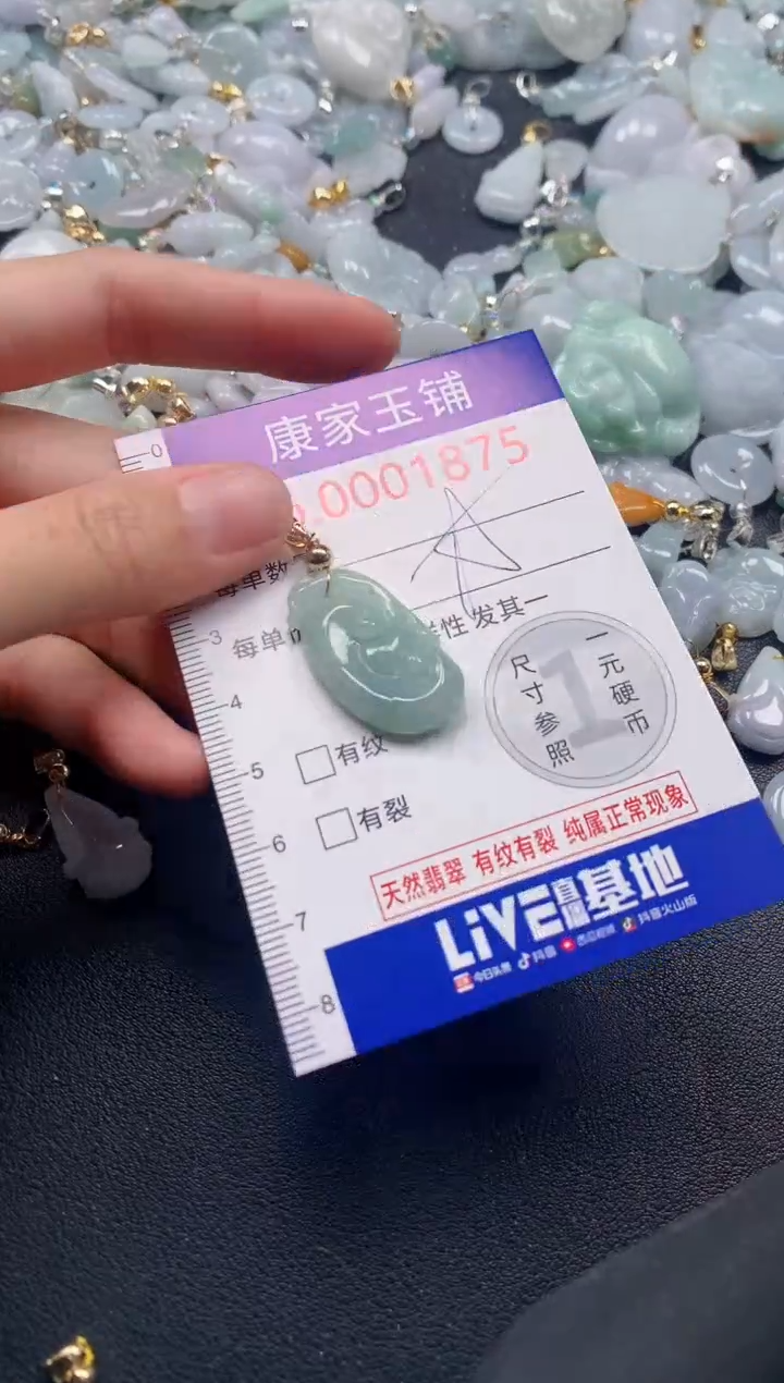 吊坠(不含链)未镶嵌翡翠1875