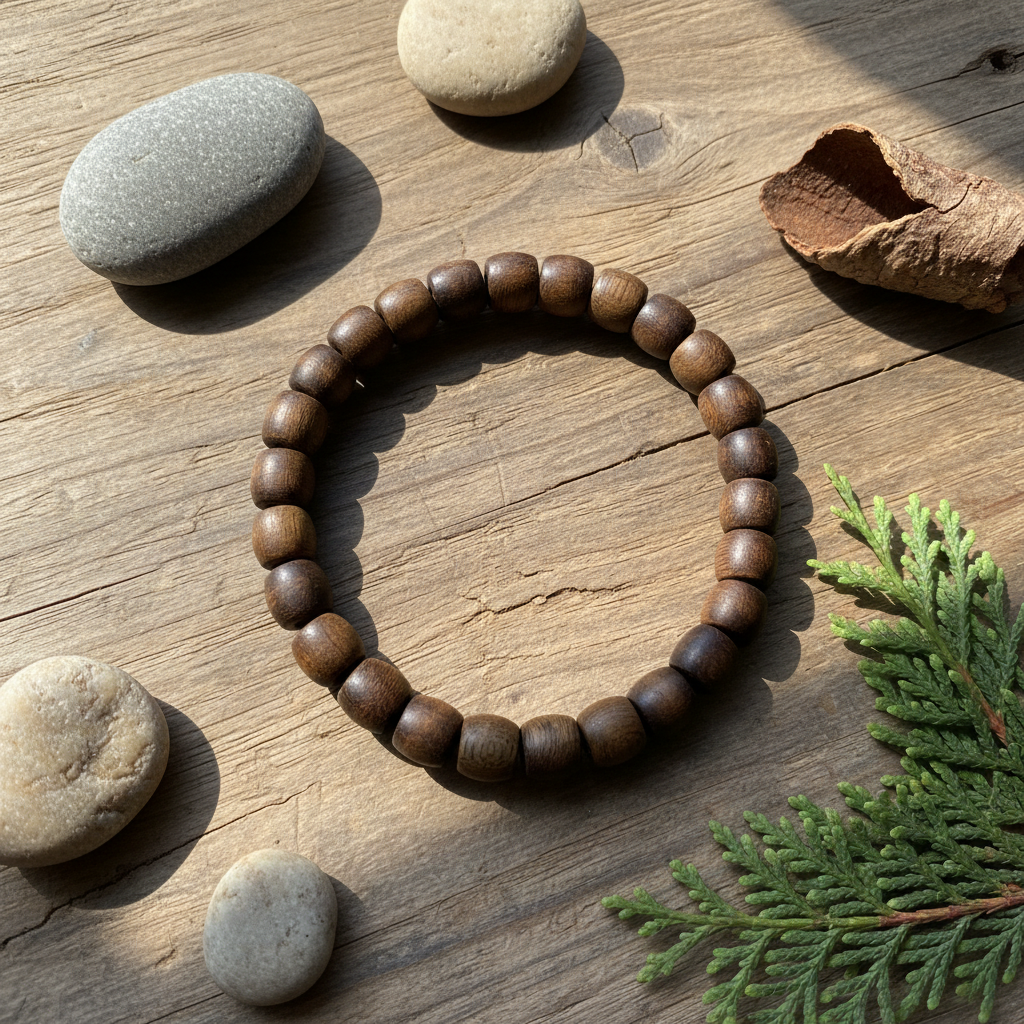 沉香海南金沙叶0.7鼓珠单圈沉香手串