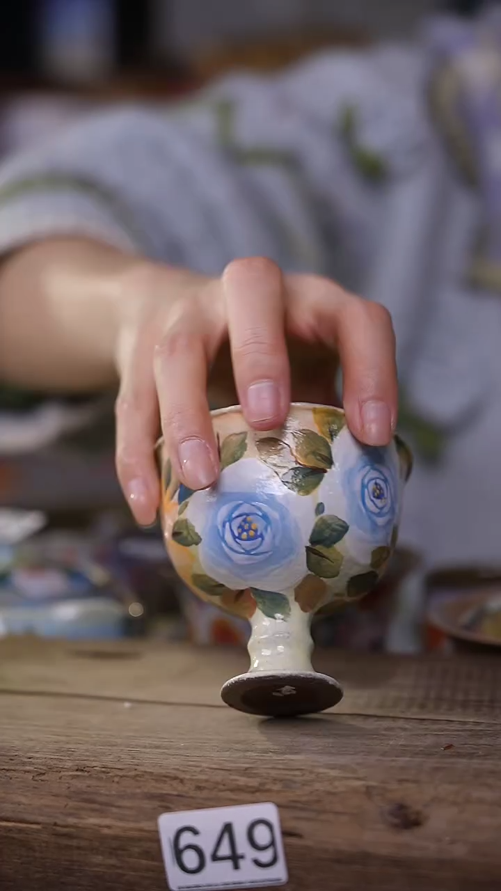 【闪购商品】瓷片油画风·彩绘·设计师石一款