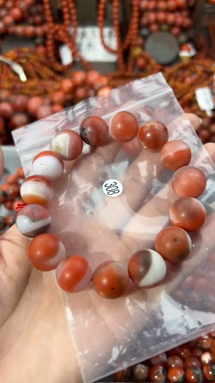 南红玛瑙未镶嵌手串15