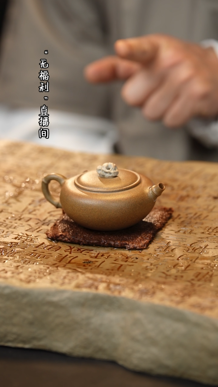 【闪购商品】【有茶器】柴烧紫砂竹君