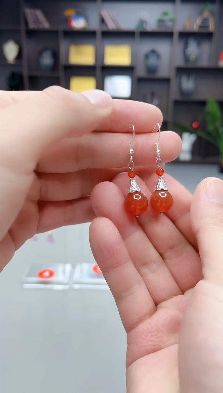 未镶嵌耳饰玛瑙/玉髓713000