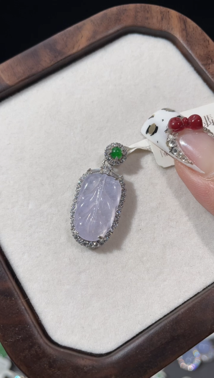 【闪购商品】翡翠吊坠(不含链)银S925镶嵌吊坠