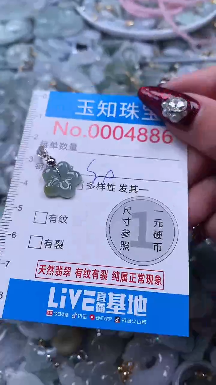 吊坠(不含链)未镶嵌翡翠4886