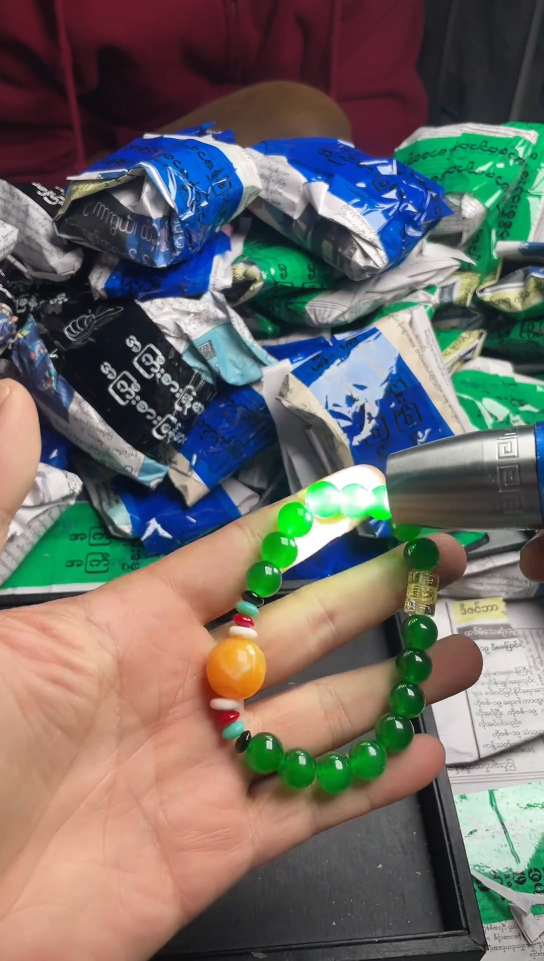 强子收货--所见即所得--多样性发货--FH954 绿色手串