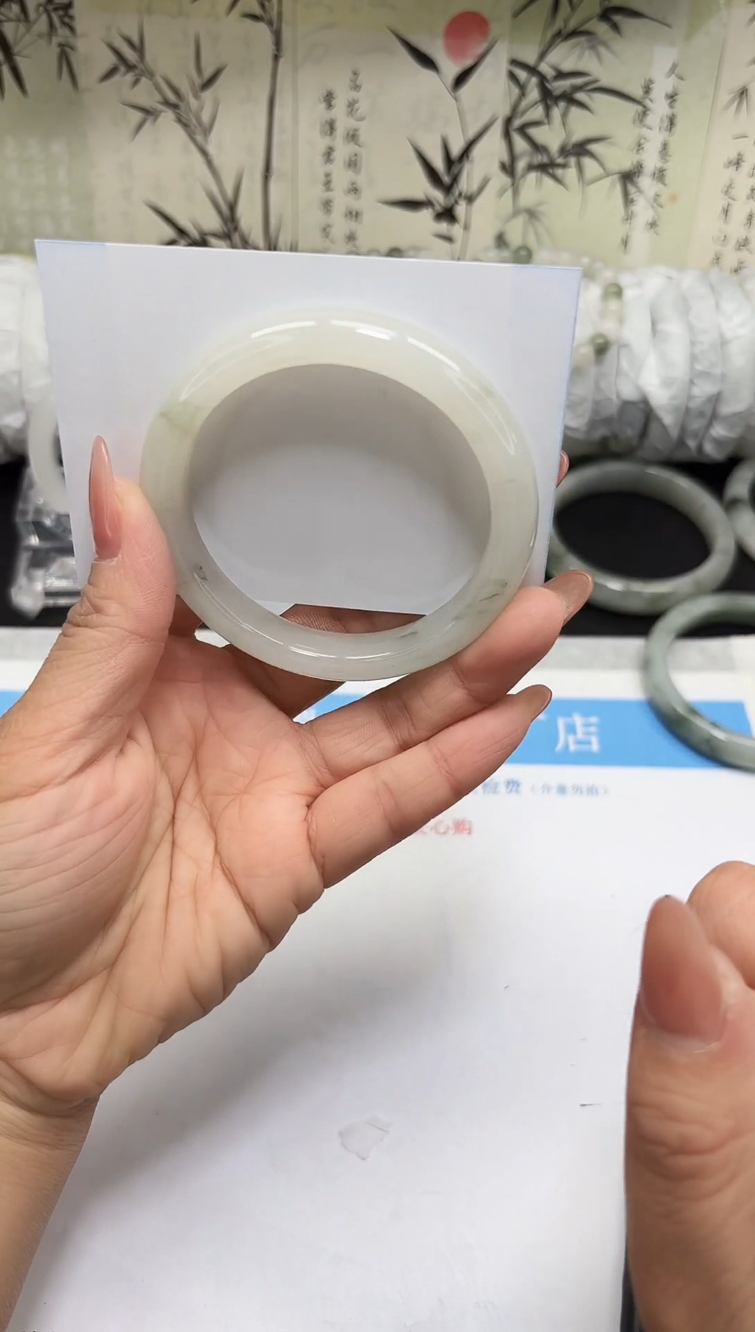 未镶嵌手镯石英质玉A133-56/57/58