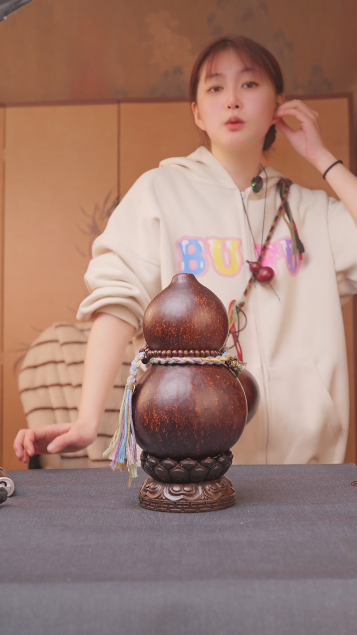 194号链接精品大漆葫芦现货现发[一物一拍]不包含莲花底座