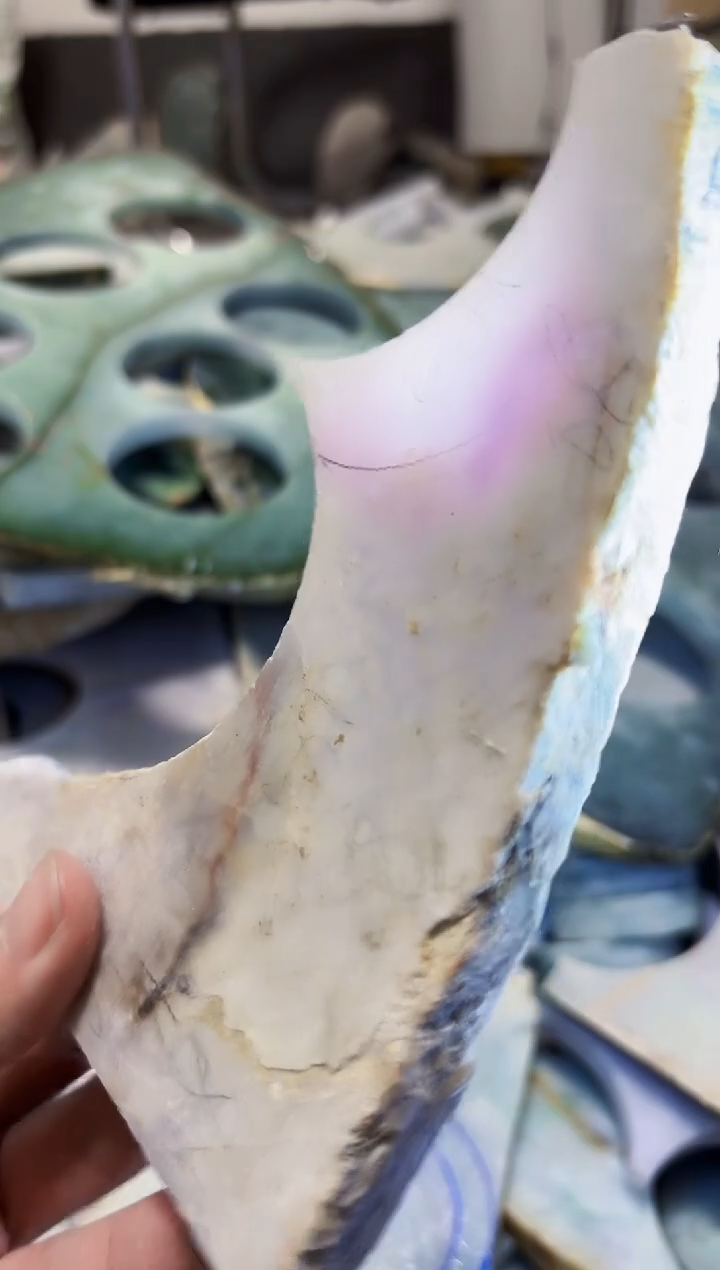 【闪购商品】翡翠颈饰未镶嵌A货白文1312