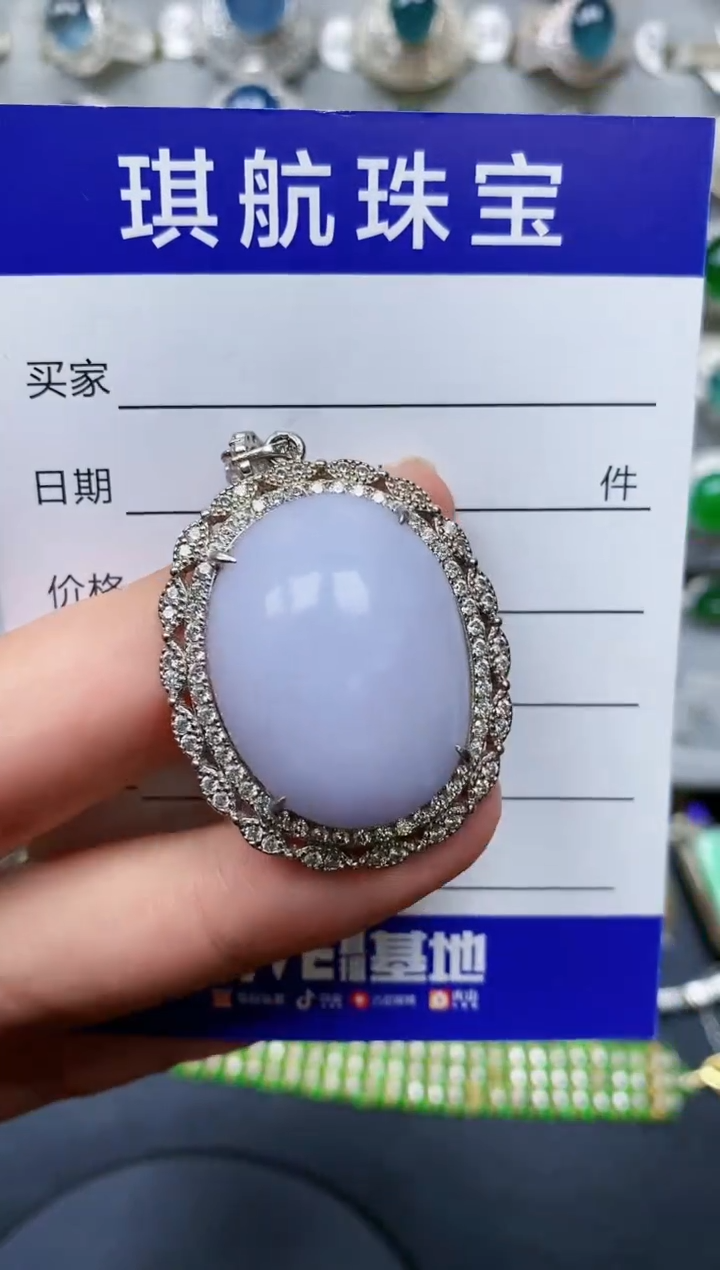 【闪购商品】翡翠颈饰银S925镶嵌0219
