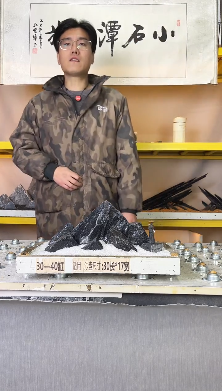 263   小石潭造景不带编号不含底沙沙盘