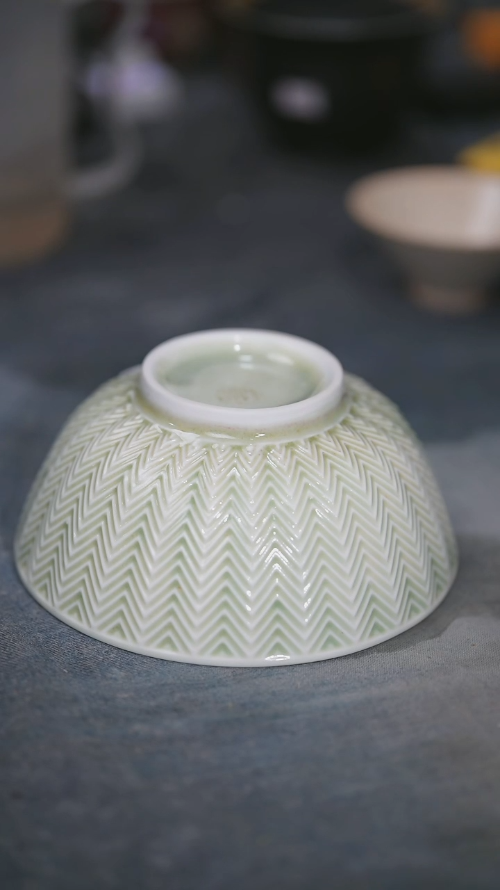 碗浪鬼釉绘柴烧浪鬼釉绘柴烧碗