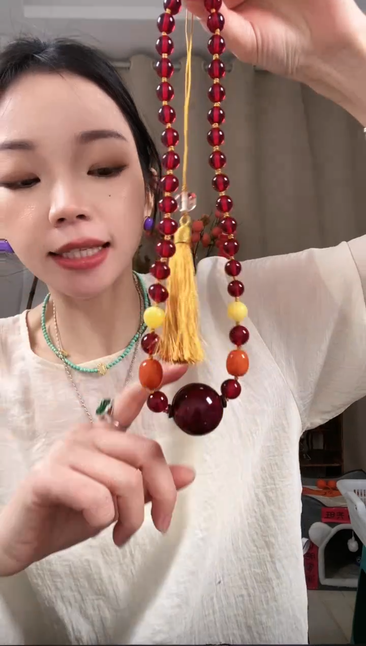 【闪购商品】琥珀颈饰未镶嵌E528EEEEE