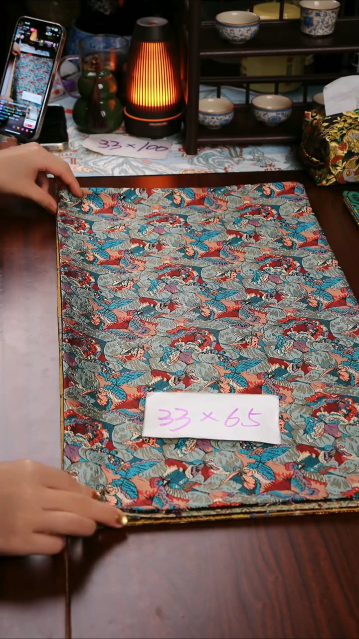 【福利琉璃浅梦双面】中国风干泡织锦茶席33*65