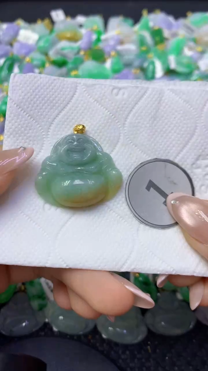 颈饰未镶嵌翡翠天然缅甸翡翠A货