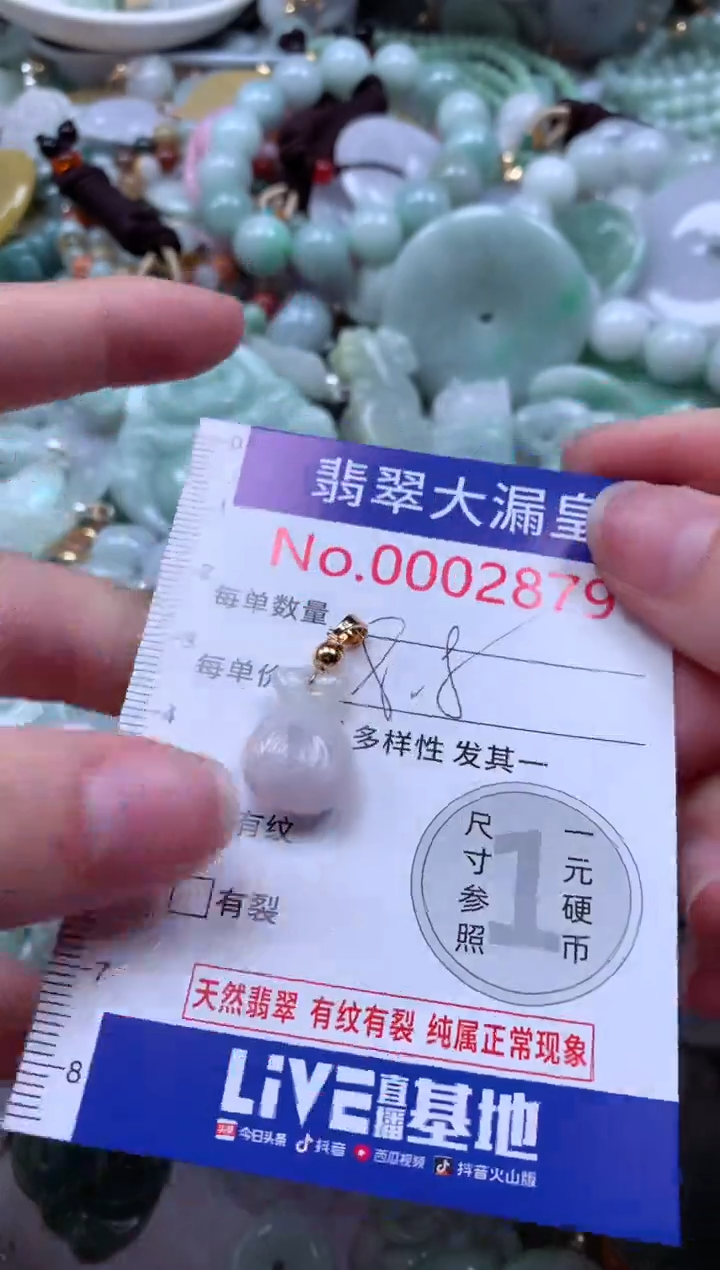 翡翠未镶嵌吊坠(不含链)2879