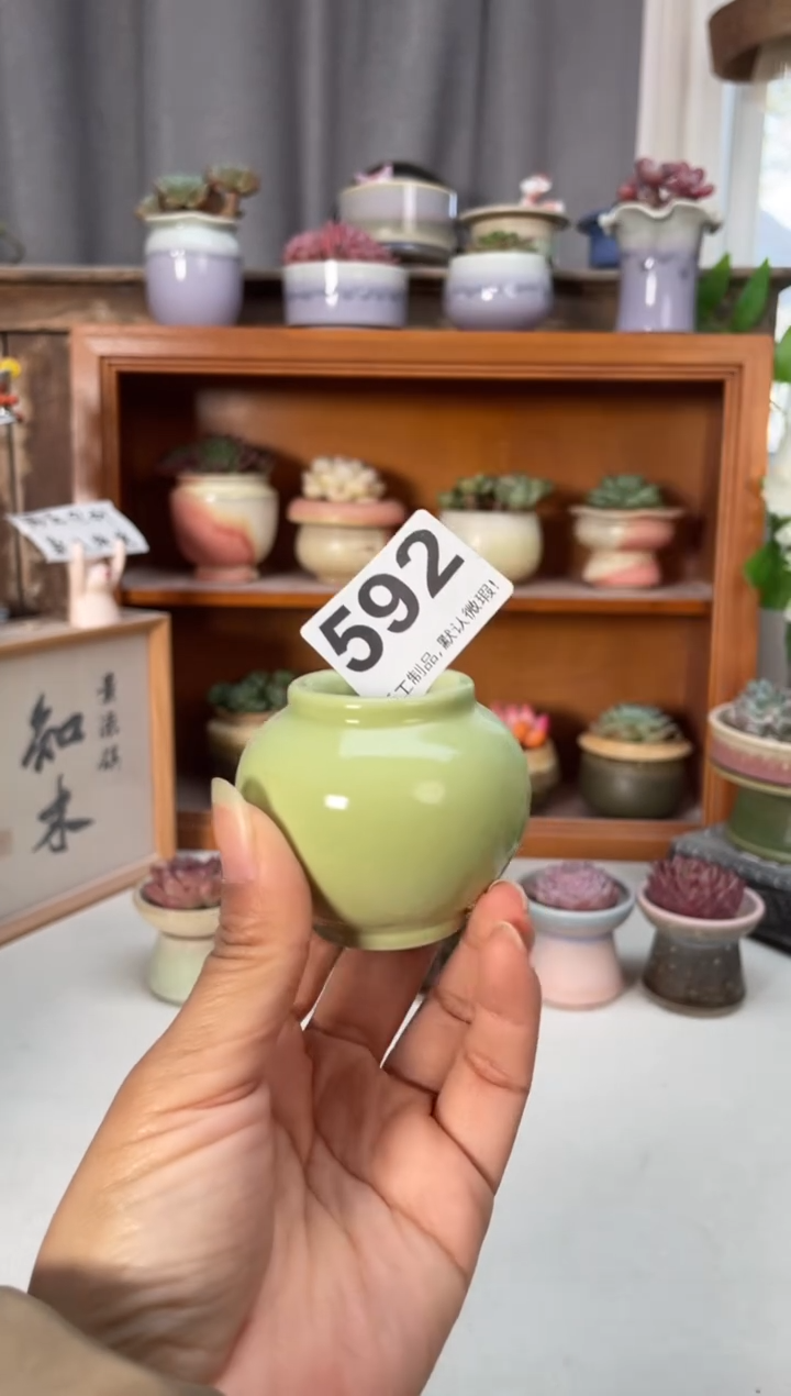 瓷片592知木小芳花盆