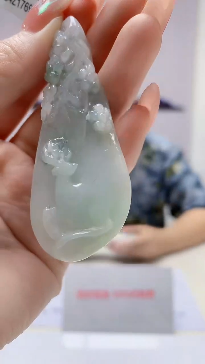 【闪购商品】定制翡翠未镶嵌4688DD-毛货挂件47