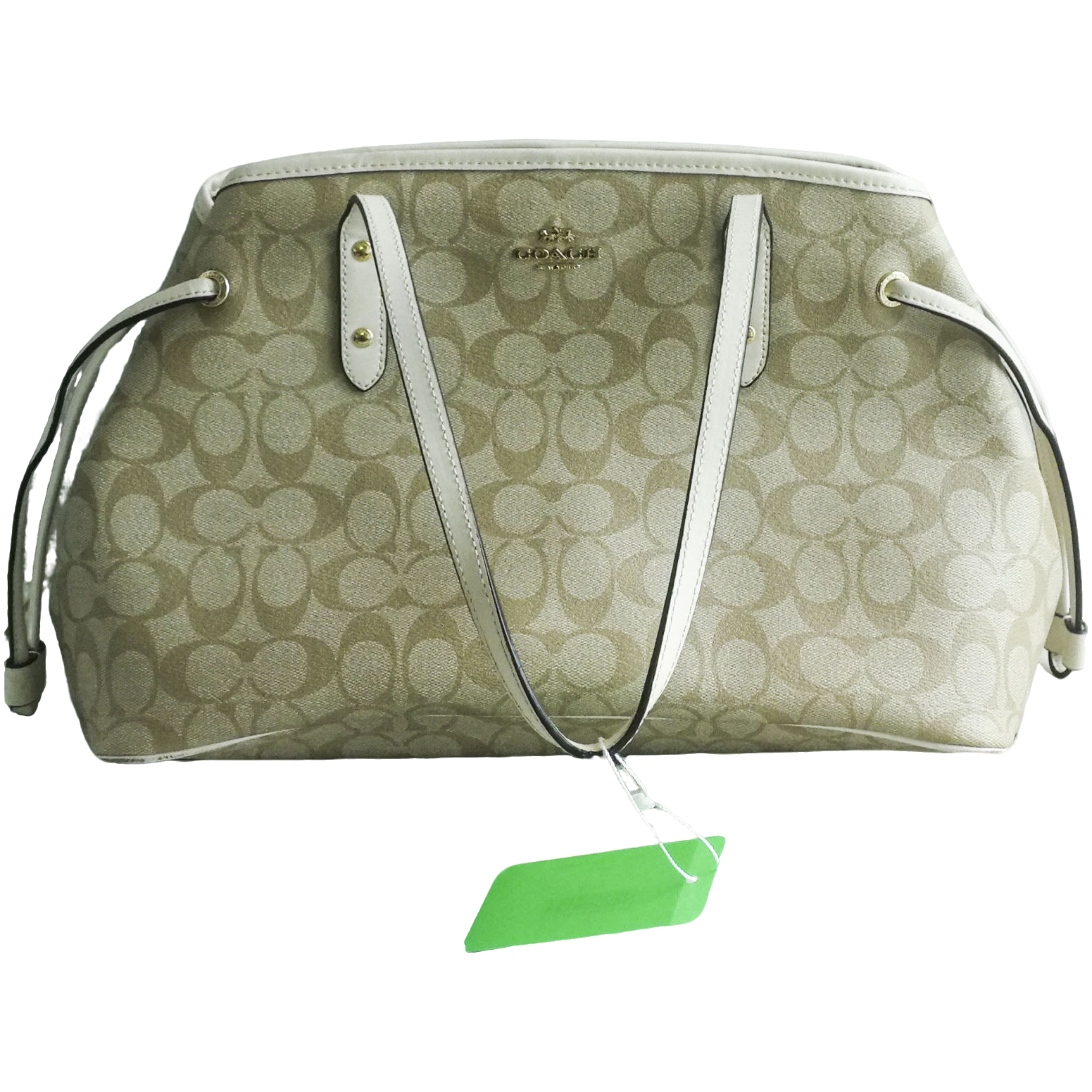 95新  Coach 奶茶老花鲶鱼包 070903