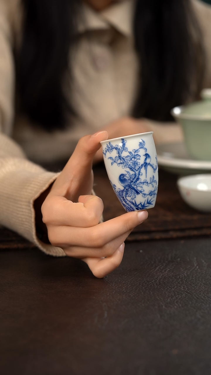 【闪购商品】杯聚澜堂喜鹊登枝闻香杯