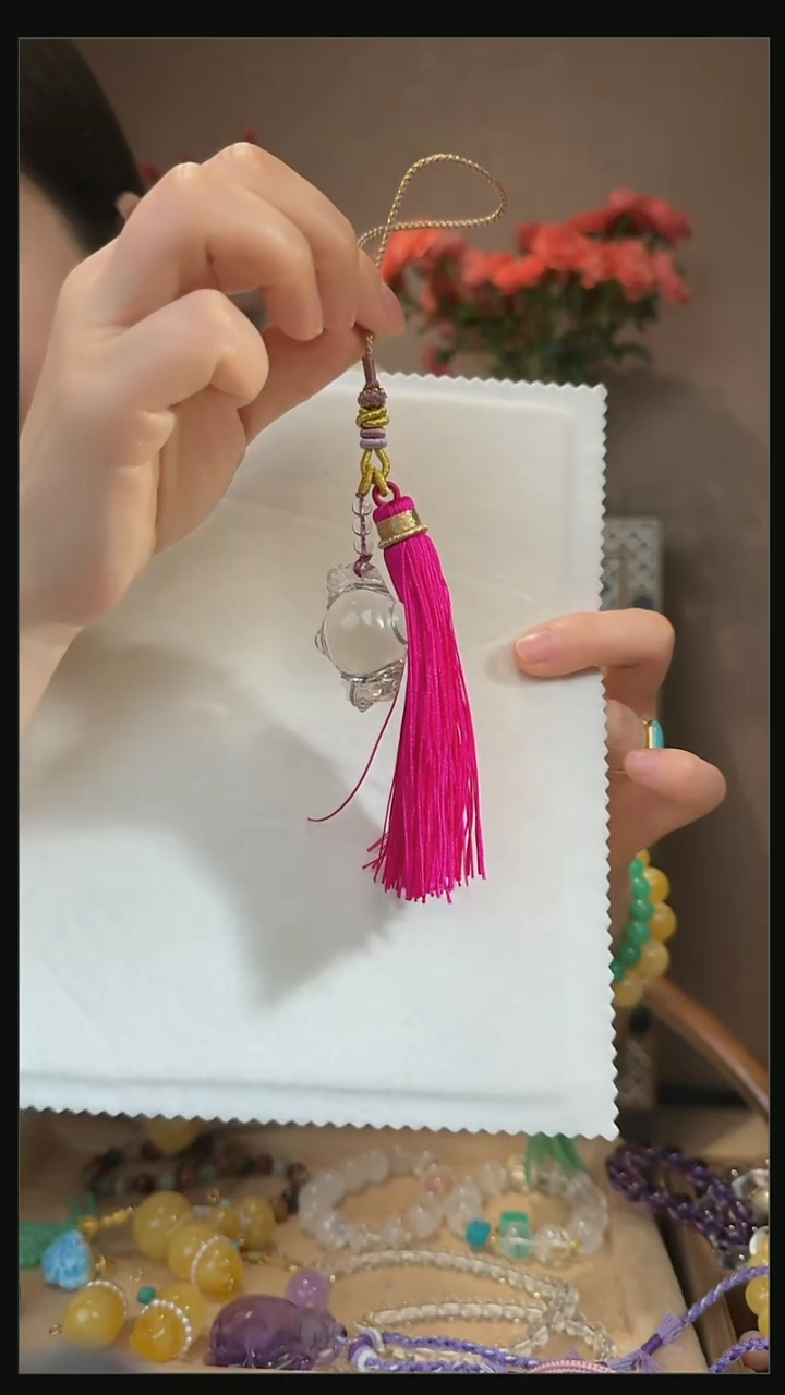 【闪购商品】水晶吊坠(不含链)未镶嵌天然白水晶吊坠赠编绳