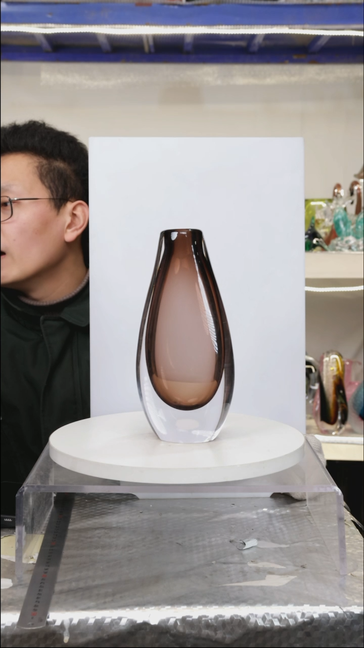 【闪购商品】琉璃【幻彩】高25精品琉璃正常手工痕迹